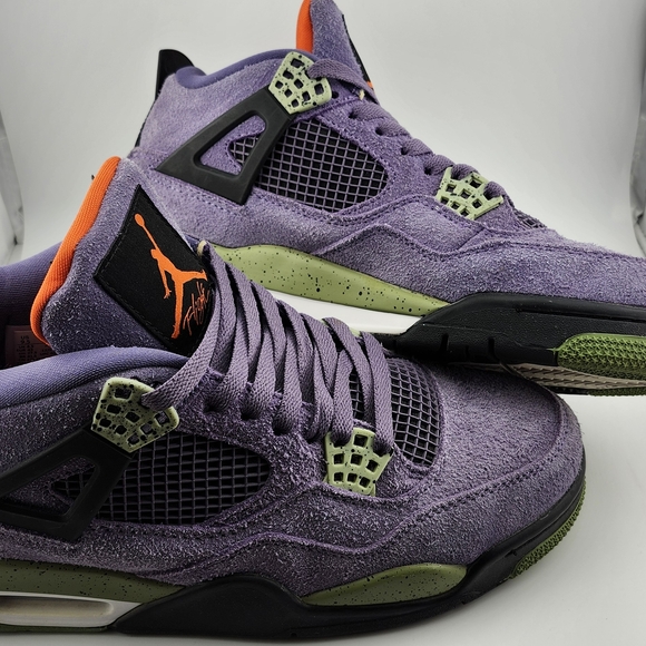 Jordan Athletic Shoes in Purple and Green - Picture 11 of 16